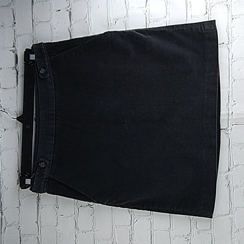 Banana Republic Womens Charcoal Gray Corduroy Skirt Size 2